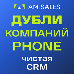 BI-отчет: Дубли компаний по телефону в CRM